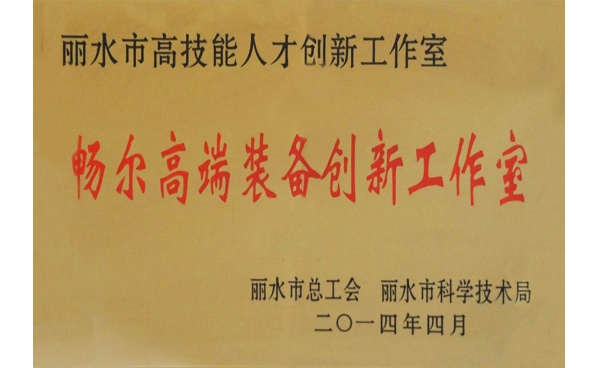 丽水市高技能人才创新工作室